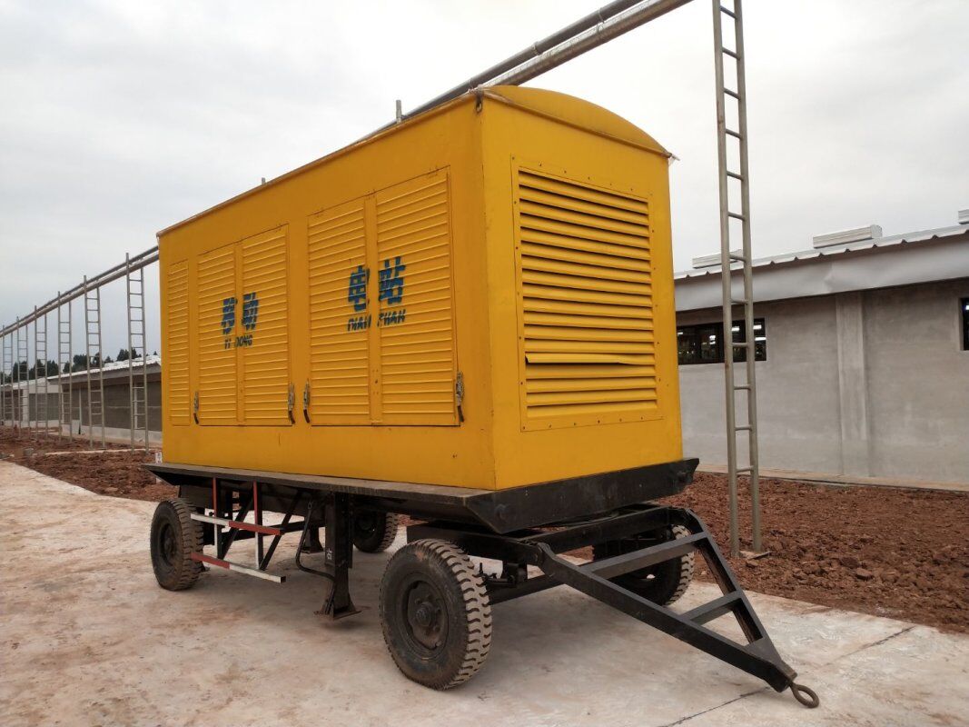 移动拖车550KW玉柴发电机组成功安装调试