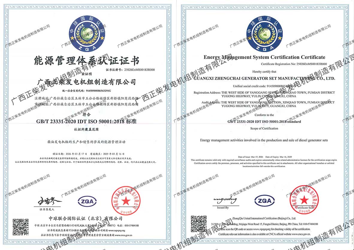 能源体系管理证书