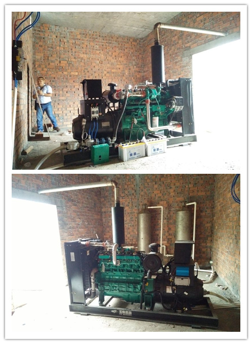 Beihai 120GF biogas generator set use site